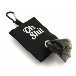 Black Oh Shit Dog Poop Waste Bag holder