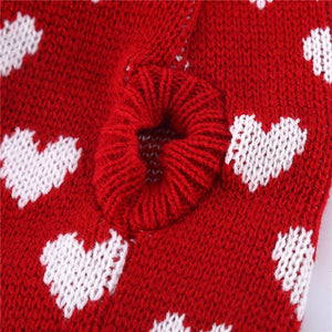 Hearts Dog Sweater Dress