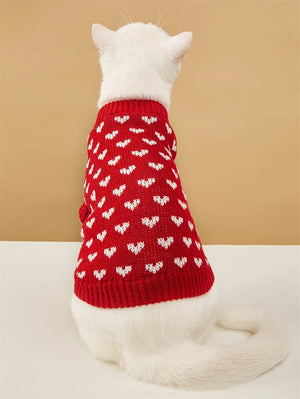 Hearts Dog Sweater Dress