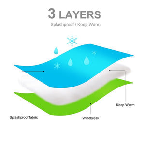 Uses 3 layers of splashproof fabric to protect against wind and keep your dog warm.