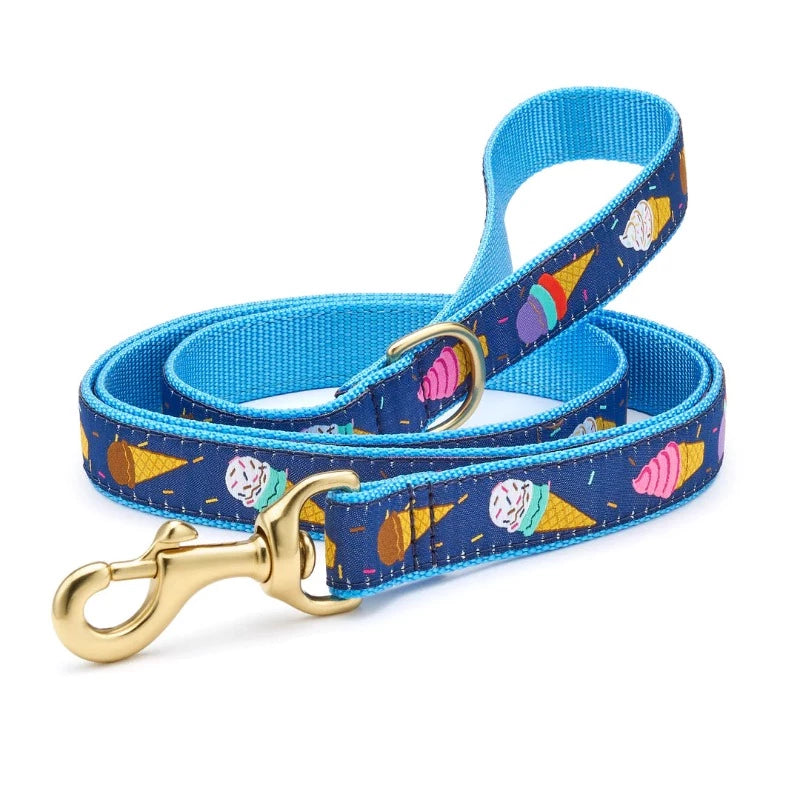 Up Country Ice Cream Dog Harness & Leash Matching Set