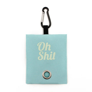 Light Blue Oh Shit Dog Poop Waste Bag