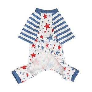 Patriotic Stars & Stripes Dog PJs