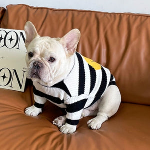 Happy Face Dog Sweater is pullover style