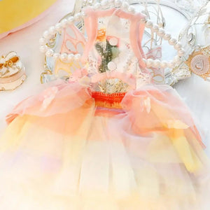 Enchanting Butterfly Dog Dress features 3 snap buttons