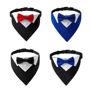 Dog Tuxedo Bow Tie Collar