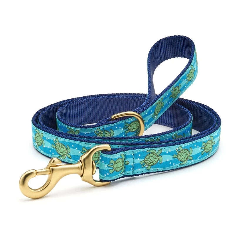 Up Country Sea Turtle Dog Harness & Leash Matching Set