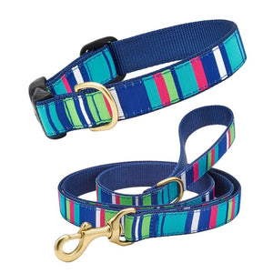 Up Country Sutton Stripe Dog Collar & Leash Matching Set