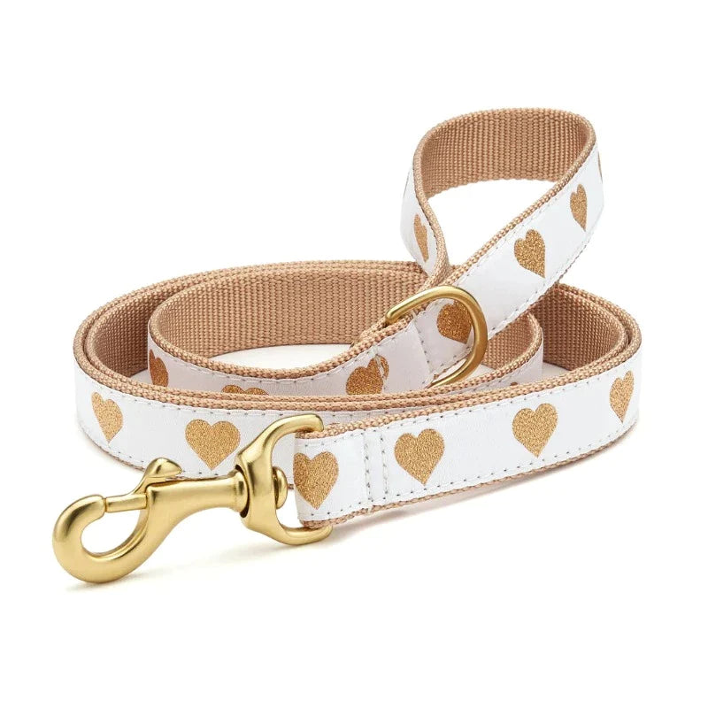 Pug wearing Up Country White Heart of Gold Dog Harness