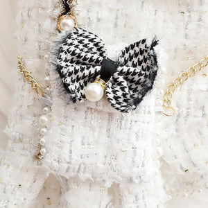 White Bling Bow Purse