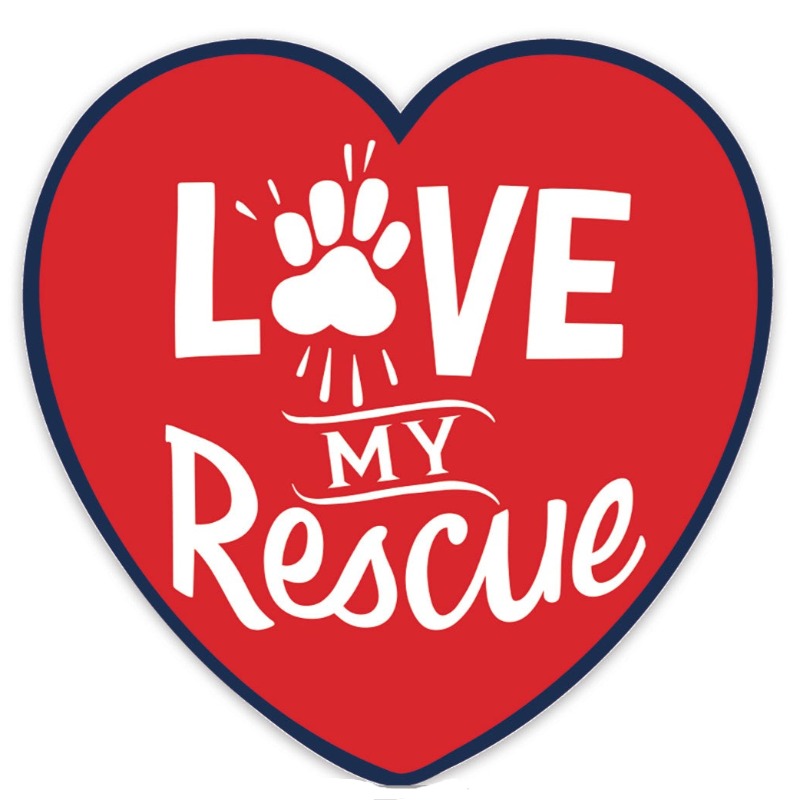 "Love My Rescue" Magnet