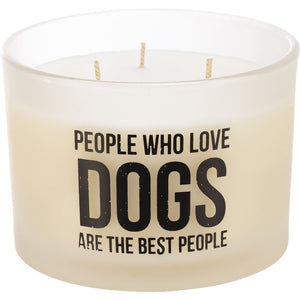 Jar Candle - People Who Love Dogs Are The Best