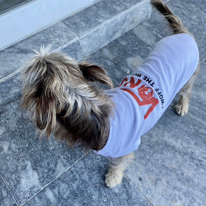 Your dog will look the coolest in this Vans-Inspired "Woff the World" Dog T-Shirt