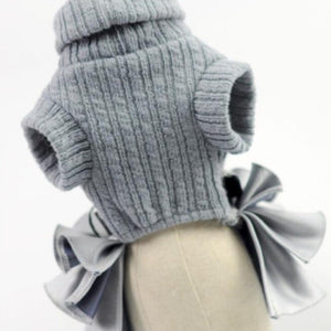 This Chic Turtleneck Dog Sweater Dress has an elastic underbelly for perfect fit.