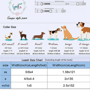 Please measure your dog against this size chart before ordering.