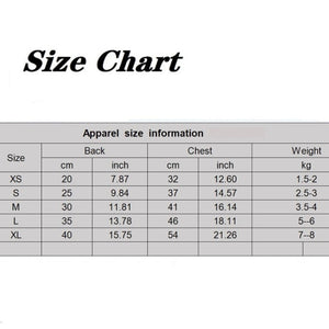 Please measure your dog against the size chart provided.