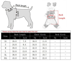 Please measure your dog against this size chart before ordering