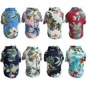 Aloha! Your little dude will be ready to Hang 10 in these Hawaiian Dog Shirts, available in 8 colors.