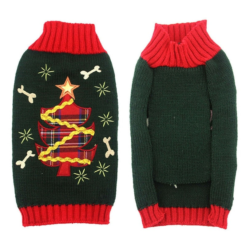 Christmas Tree Dog Sweater