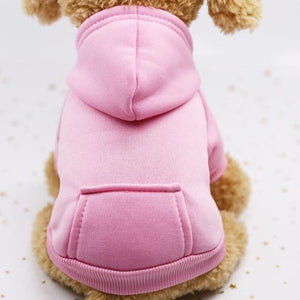 Pink Sporty Dog Hoodies Sweatshirt