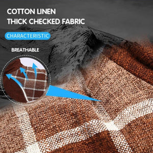 Plaid Hunting Lodge Dog Coat is made of breathable cotton fabrics for comfort.
