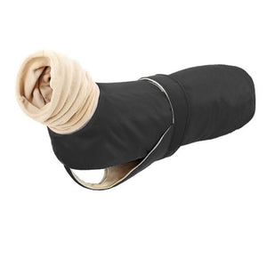 Black Waterproof Fleece Greyhound  & Large Dog Coat