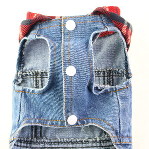Embroidered with a daisy, this lightweight stylish jean vest comes in XS-2XL for small dogs, including Chihuahua, Yorkshire Terrier, Shih Tzu, French Bulldog, Toy Poodles and puppies.