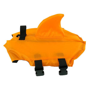 Orange Shark Dog Life Jacket