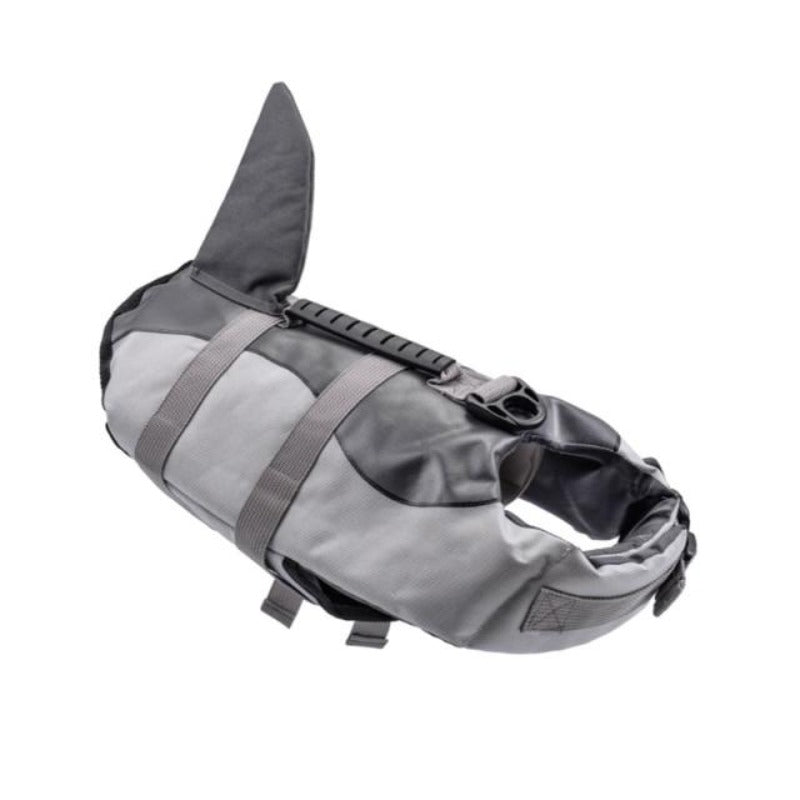 Shark Fin Dog Life Jackets are perfect for beach days and water sports. 