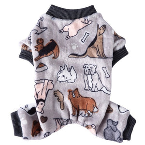 Cozy and warm, these Doggy Play patterned PJs are what doggy dreams are made of for those cool winter nights.