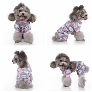 These dog pajamas are perfect for Chihuahua, French Bulldog, Poodle, small- and medium-breed dogs.