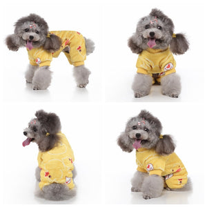 These dog pajamas are perfect for Chihuahua, French Bulldog, Poodle, small- and medium-breed dogs.
