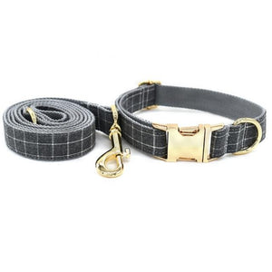Small, medium and large dogs look posh in these bow tie collar and leash matching sets.