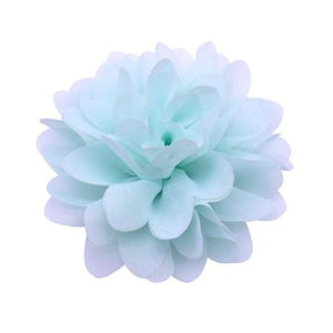 Light Blue Flower Dog Collar Slider