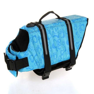 Blue Paws & Bones Dog Life Jacket