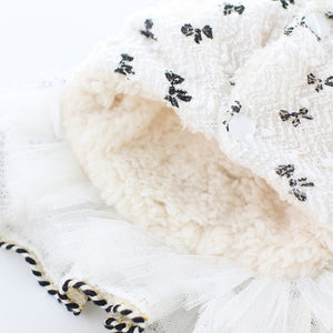 This Winter Princess Dog Dress Coat is lined with softest fleece for comfort and warmth.