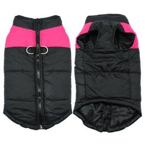 Pink Big Buddy Waterproof Winter Dog Vest is padded and quilted.