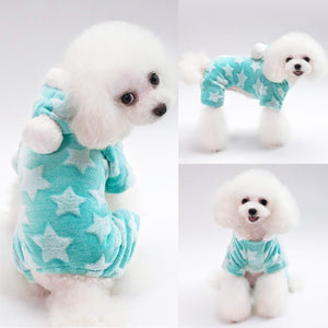 These pajamas are perfect for small- to medium-sized dog breeds, such as Poodle, Terrier and Jack Russell.