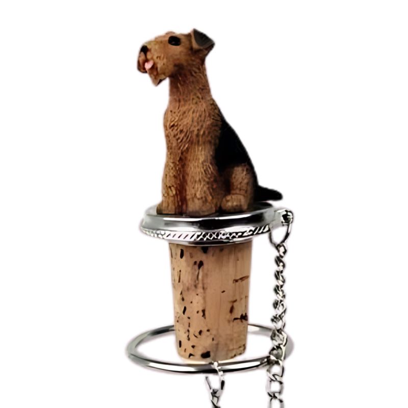 Aerdale Terrier Wine Bottle Stopper