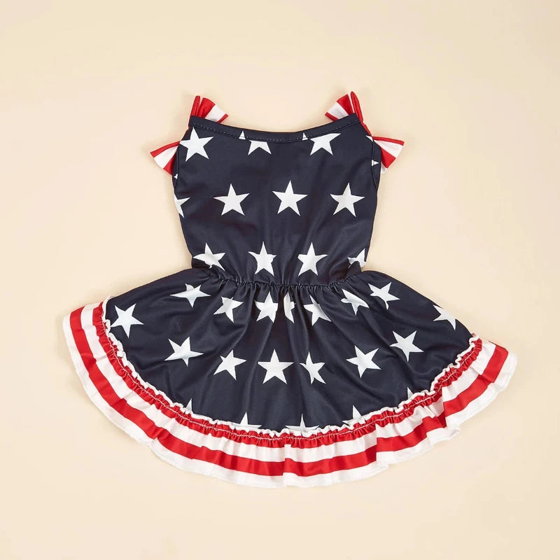 American Flag Dog Sundress