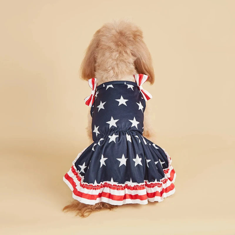 American Flag Dog Sundress
