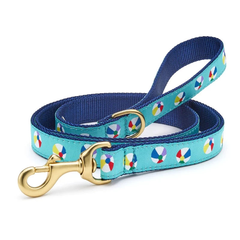 Up Country Beach Balls Dog Harness & Leash Matching Set