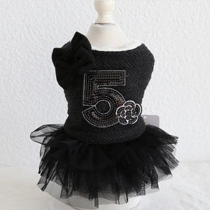 Black No._5_designer_dog_dress
