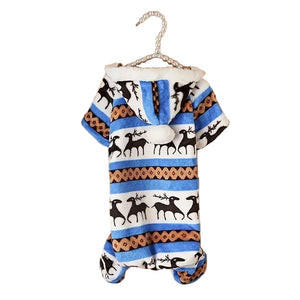 Blue deer patterned pjs