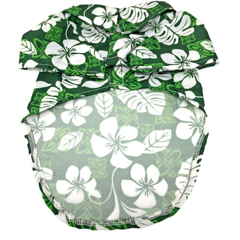 Doggie Design - Hawaiian Camp Dog Shirt - Tropical Green
