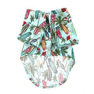 Doggie Design - Hawaiian Camp Shirt - Surfboards and Palms