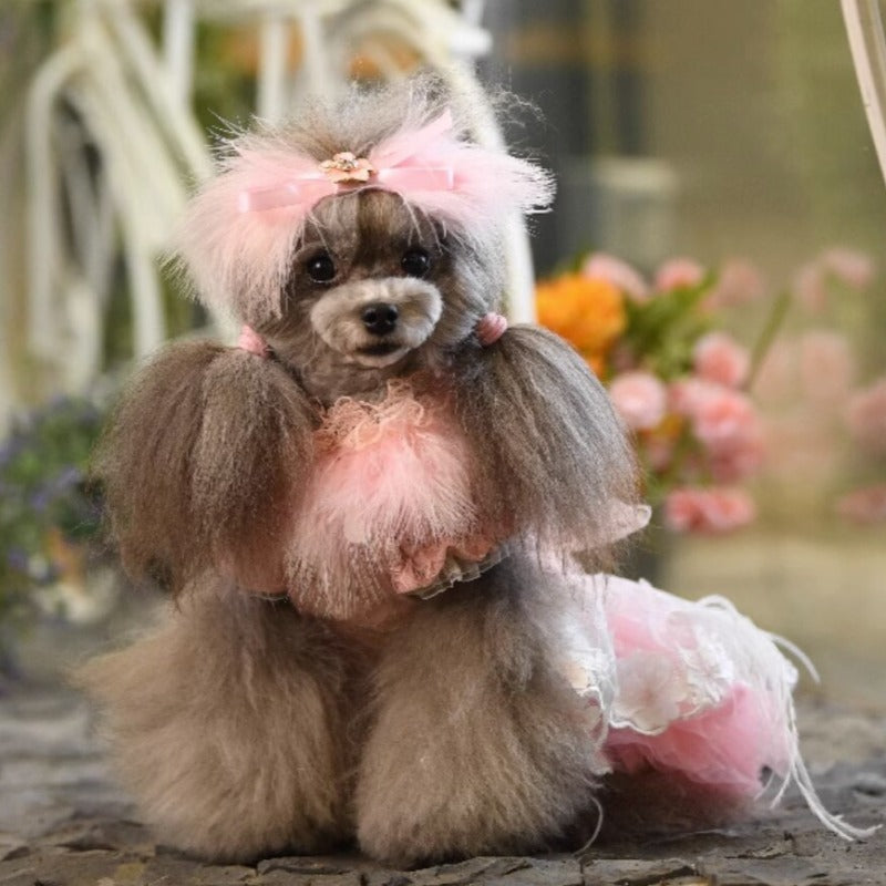 Designer Pink Dog Party Dress