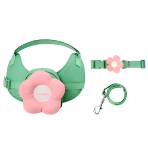 Floral 3 in 1 pet harness