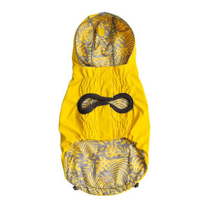 Reversible Elasto-Fit Dog Raincoat - Yellow