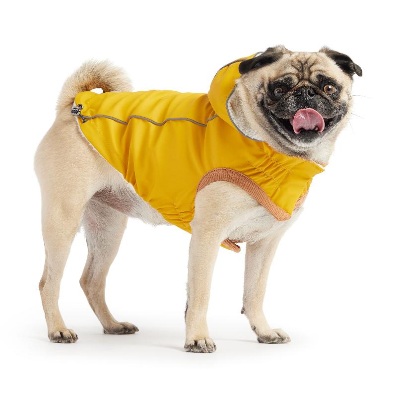 Insulated Dog Raincoat - Yellow